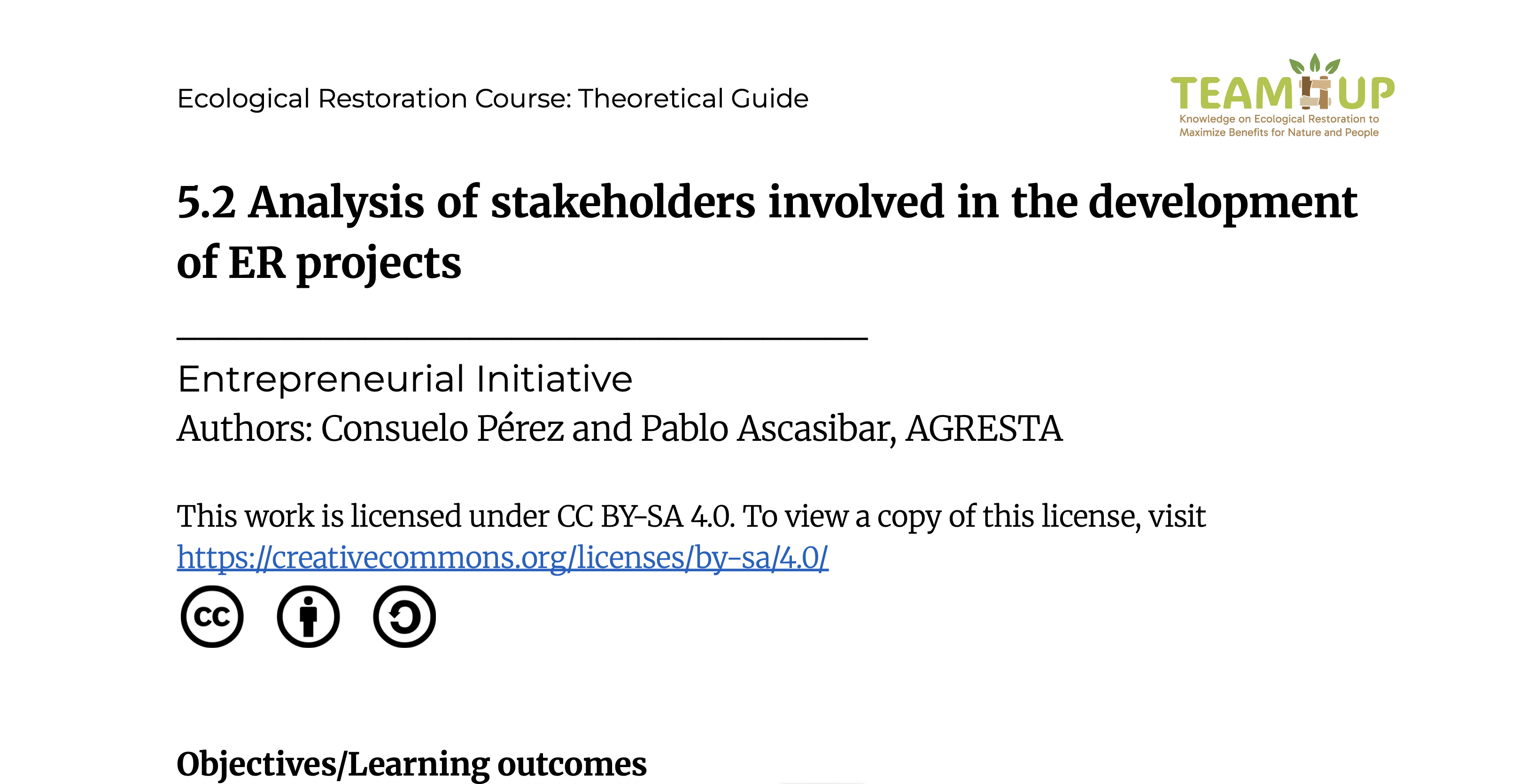 Stakholder Analysis in RE Project Development - Supporting Material