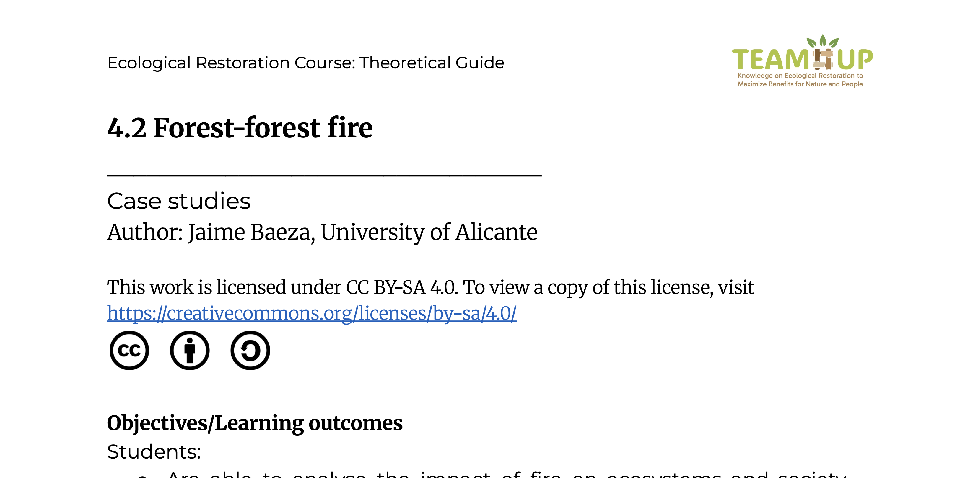 Forest Fire - Supporting Material